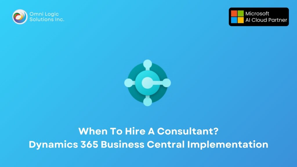Dynamics 365 Business Central Consulting Services